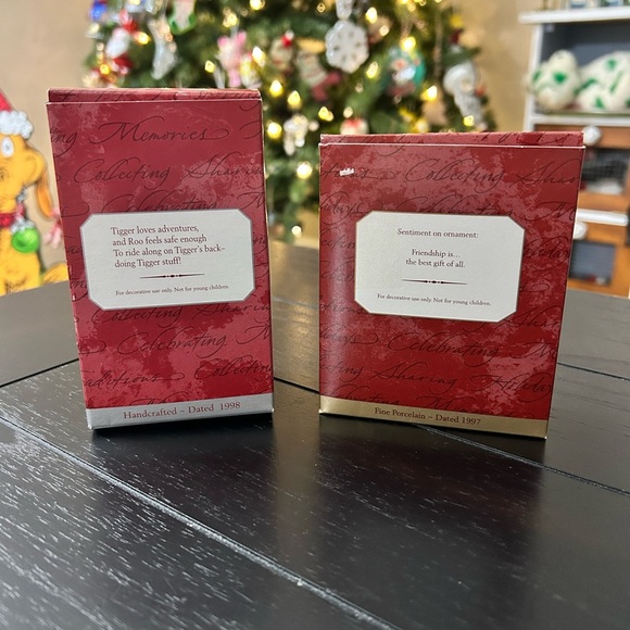 Hallmark Keepsake Ornament Lot Vintage Winnie The Pooh Ceramic Plate And Tigger - Picture 8 of 8